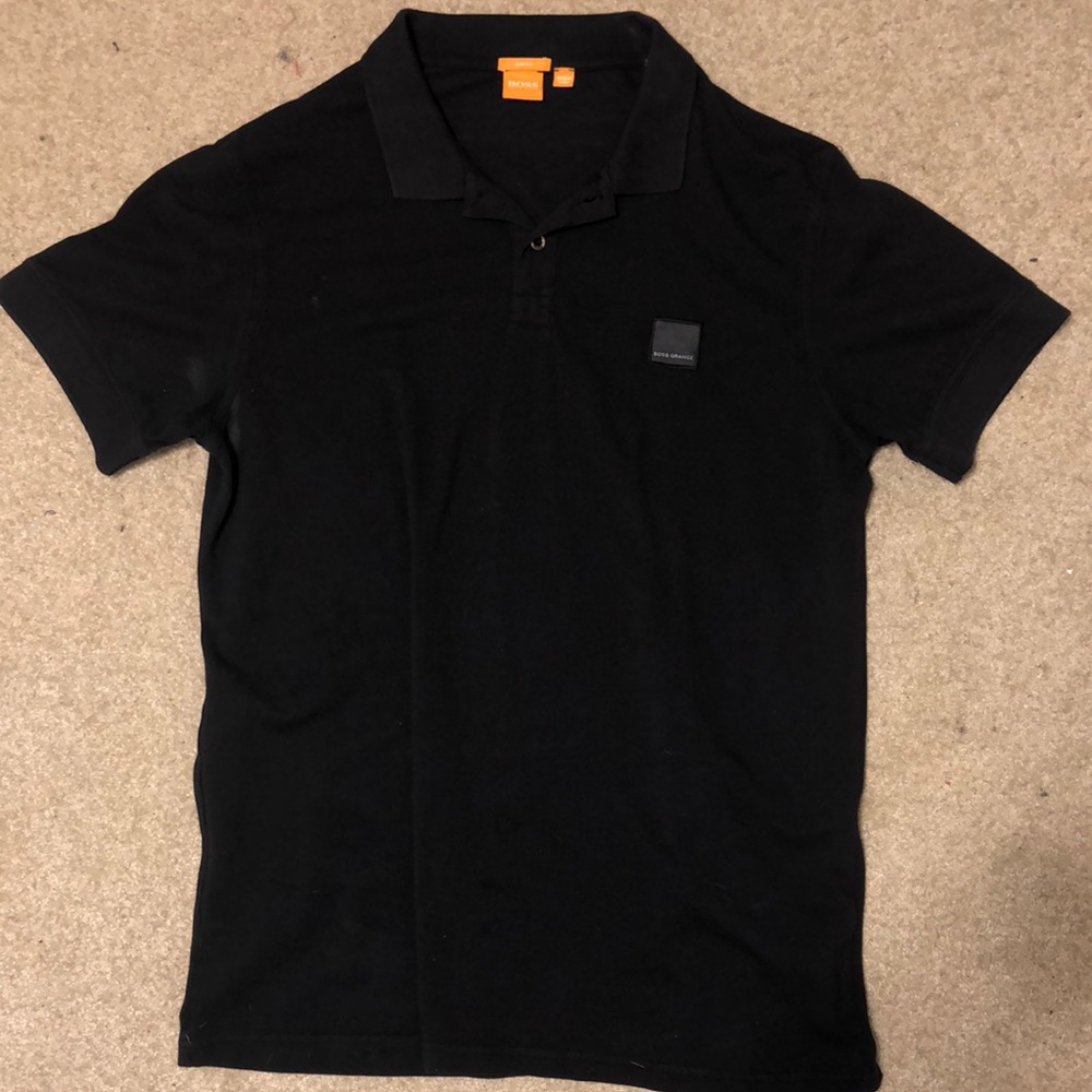 mens BOSS polo shirt. size large